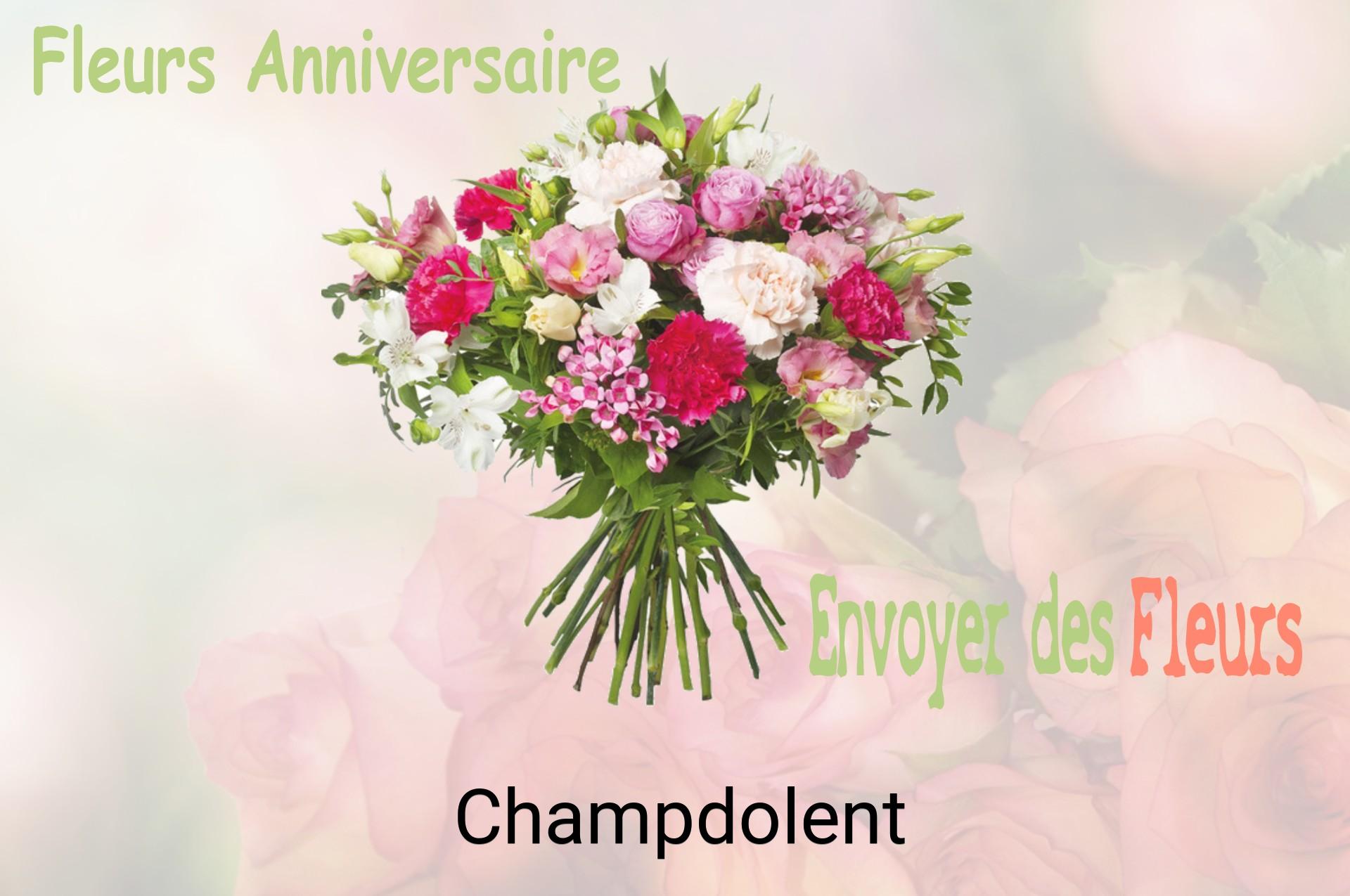 Bouquet de fleurs d’anniversaire livré à Champdolent